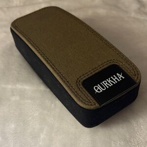 Olive Green and Black Gurkha Branded Travel Cigar Case